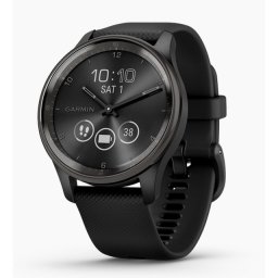 Garmin Vívomove Trend fekete szilikon szíjjal