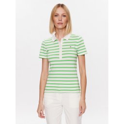 Tommy Hilfiger Pólóing 1985 WW0WW39530 Zöld Slim Fit