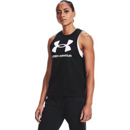 Under Armour Technikai póló Live Sportstyle Graphic Tank 1356297 Fekete Regular Fit