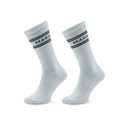 Makia 2 pár hosszú szárú unisex zokni Stripe U83015 Fehér