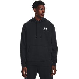 Under Armour Pulóver UA Essential Fleece Hoodie 1373880 Fekete Regular Fit