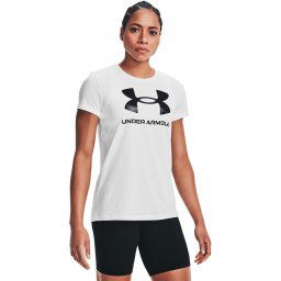 Under Armour Póló UA SPORTSTYLE LOGO SS 1356305 Fehér Regular Fit