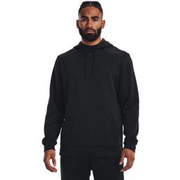 Under Armour Pulóver UA Armour Fleece Hoodie 1373353 Fekete Regular Fit