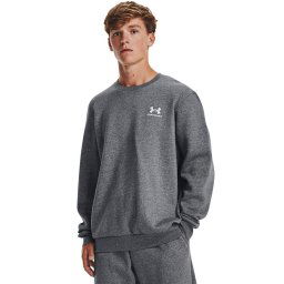 Under Armour Pulóver UA Essential Fleece Crew 1374250 Szürke Regular Fit