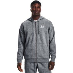 Under Armour Pulóver UA Essential Fleece FZ Hood 1373881 Szürke Regular Fit