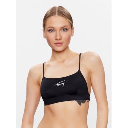 Tommy Jeans Bikini felső UW0UW04085 Fekete