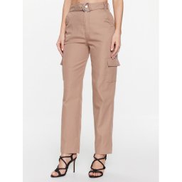 Guess Szövet nadrág Vanessa W3GB25 WFD40 Barna Relaxed Fit