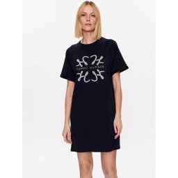 Tommy Hilfiger Kötött ruha WW0WW38629 Sötétkék Relaxed Fit