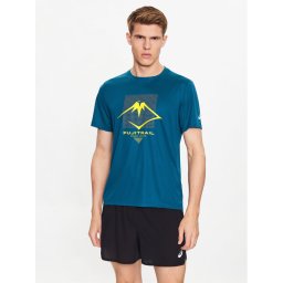 Asics Póló ASICS Fujitrail Logo SS Top Tee Kék Regular Fit