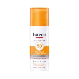 Eucerin Sun Pigment Control színezett napozó gél-krém arcra SPF50+ light 50ml