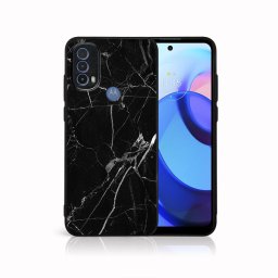 PROTEMIO MY ART Védőburkolat Motorola Moto E30 / E40 BLACK MARBLE (142)