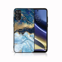 PROTEMIO MY ART Védőburkolat Motorola Moto G60 BLUE MARBLE (141)