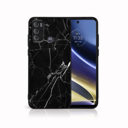 PROTEMIO MY ART Védőtok Motorola Moto G60 BLACK MARBLE (142)