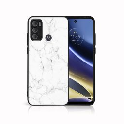 PROTEMIO MY ART Védőtok Motorola Moto G60 WHITE MARBLE (144)