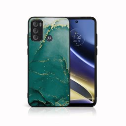 PROTEMIO MY ART Védőburkolat Motorola Moto G60 GREEN MARBLE (145)
