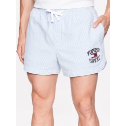 Tommy Jeans Szövet rövidnadrág Seersucker DM0DM16294 Kék Regular Fit