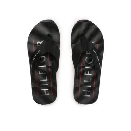 Tommy Hilfiger Flip-flops Massage Footbed FM0FM04474 Fekete