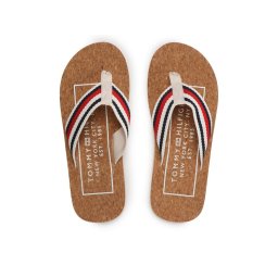 Tommy Hilfiger Flip-flops Cork Beach Sandal FM0FM04475 Bézs