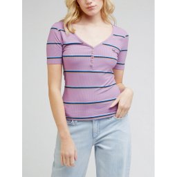Lee Póló L44KIQ63 112333689 Lila Slim Fit