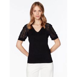 NAF NAF Blúz Maela XENU34 Fekete Regular Fit