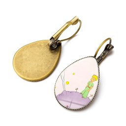 A kis herceg üveg fülbevaló