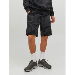 Jack&Jones Sport rövidnadrág Tie Dye 12235621 Fekete Loose Fit