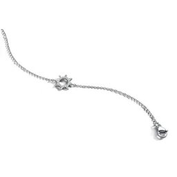 Victoria Ezüst színű fehér köves nap karkötő