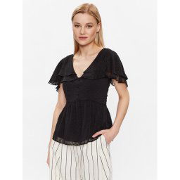 NAF NAF Blúz Halbala XENC40 Fekete Regular Fit