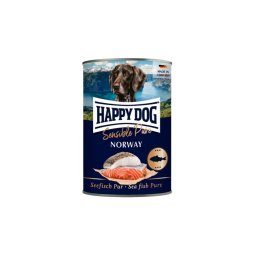 Happy Dog pur konzerv lazac ízesítésű nedves állateledel felnőtt kutyák számára 6X400 g