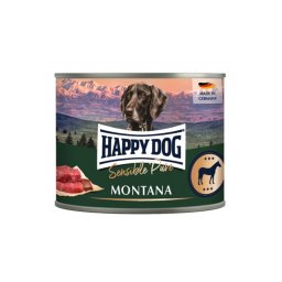 Happy Dog pur konzerv ló ízesítésű nedves állateledel felnőtt kutyák számára 6x200 g
