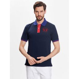 La Martina Pólóing VMP005 PK001 Sötétkék Slim Fit