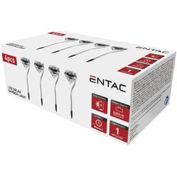 Napelemes kerti lámpa , 300mm Rozsdamentes Acél Kristály forma 1 LED 4/doboz