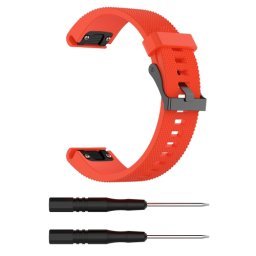 SZILIKON pánt Garmin Fenix 5S / 5S Plus / 6S narancssárga