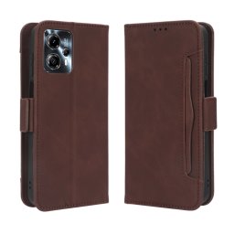 SLOT Motorola Moto G13 / G23 pénztárca borító barna
