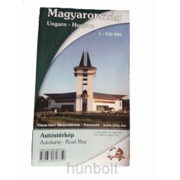 Hajtogatott Magyarország térkép