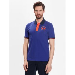 La Martina Pólóing VMP005 PK001 Kék Slim Fit