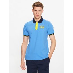 La Martina Pólóing VMP005 PK001 Kék Slim Fit
