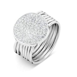 Victoria Ezüst színű fehér köves gyűrű