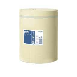 Kéztörlő 1 rétegű tekercses átmérő: 19 cm belsőmagos 6 tekercs/karton M2 Universal Tork_120150 sárga