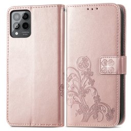 ART FLOWERS Pénztárcavédő T Phone Pro / T Phone Pro 2023 világos rózsaszín