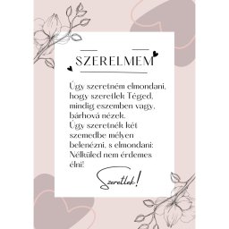 Ajándékkártya szerelmednek