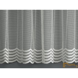 (2 szín 2 méret) 6626 Jacquard fényáteresztő függöny-Törtfehér 180