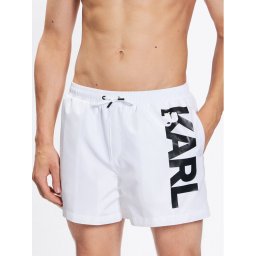 KARL LAGERFELD Úszónadrág Logo 230M2202 Fehér Regular Fit