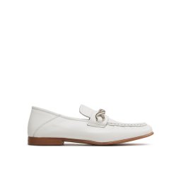 Tommy Hilfiger Lords Th Chain Feminne Loafer FW0FW07077 Ekru