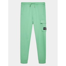Calvin Klein Jeans Melegítő alsó Badge Cargo IB0IB01600 Zöld Regular Fit