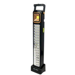 Multifunkciós Torony 48 LED + 1 COB LED Lámpa vészlámpa akkumulátoros Napelemes munkalámpa elemlámpa, USB - HEL-6866T