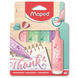 MAPED Szövegkiemelő készlet, 1-5 mm, MAPED "Fluo Peps Flex Pastel", pasztell szín, vegyes készletek