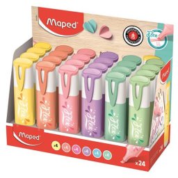 MAPED Szövegkiemelő display, 1-5 mm, MAPED "Fluo Peps Flex Pastel", pasztell szín