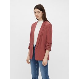 Pieces Zakó 17090996 Piros Regular Fit