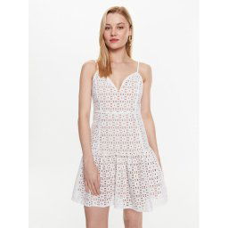 MICHAEL Michael Kors Hétköznapi ruha MS381N18BK Fehér Regular Fit